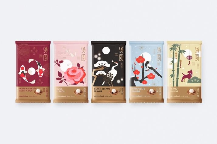 驚艷四座的國風之美，中式湯圓包裝設計