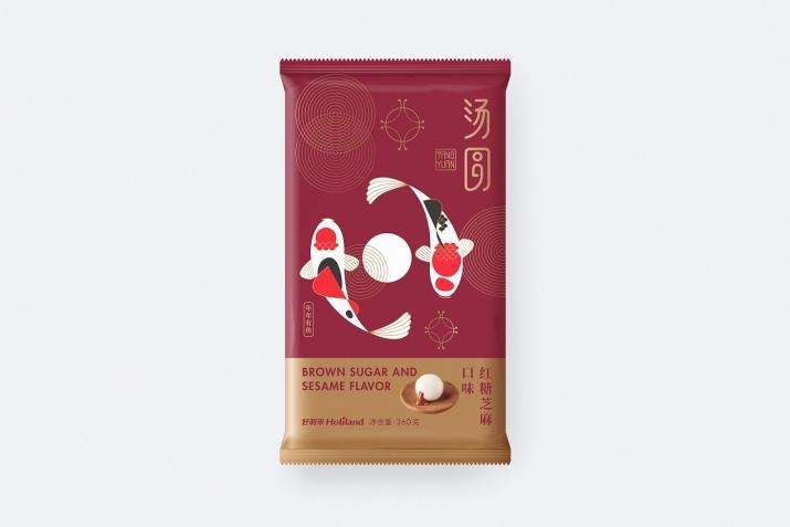驚艷四座的國風之美，中式湯圓包裝設計