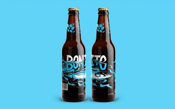 大魚也瘋狂？充滿動感的啤酒包裝設(shè)計